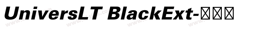 UniversLT BlackExt字体转换